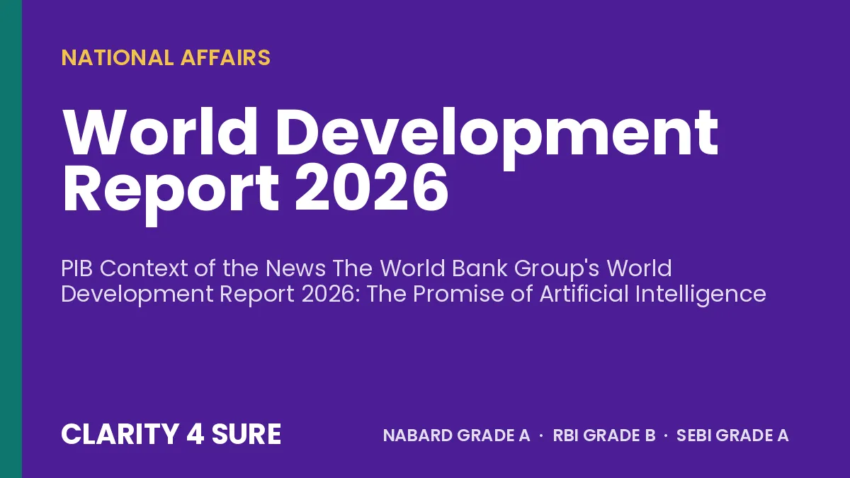World Development Report 2026